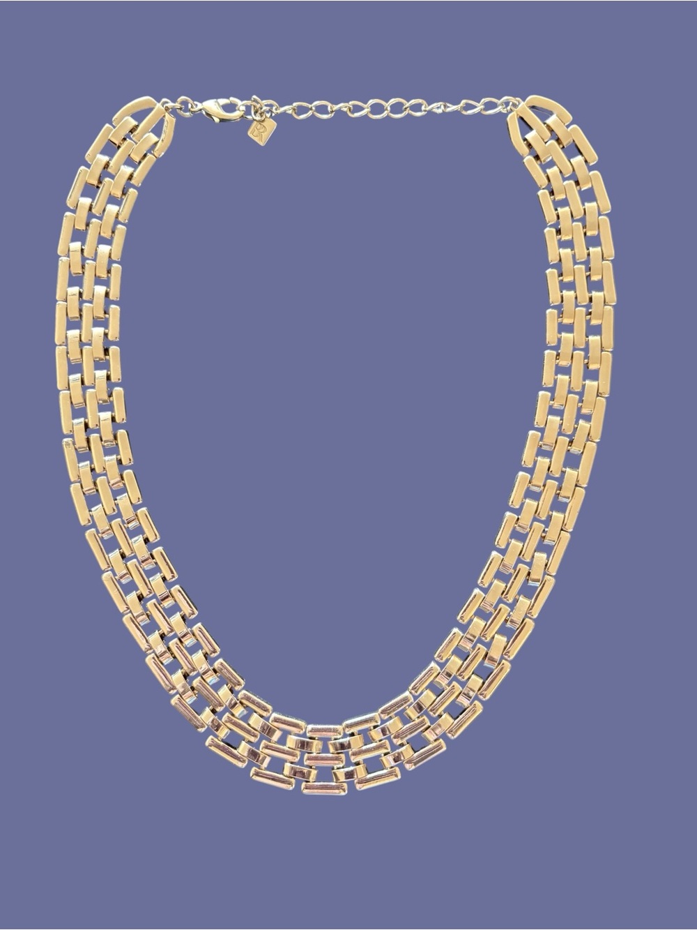 Banana Republic Gold Multi-Row Link Necklace